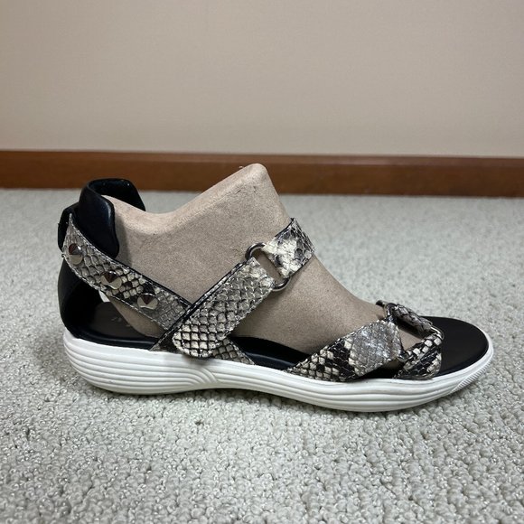 AQUATALIA by Marvin K. Snakeskin Leather Sandals (Italian) • Size 7.5 - Picture 2 of 11